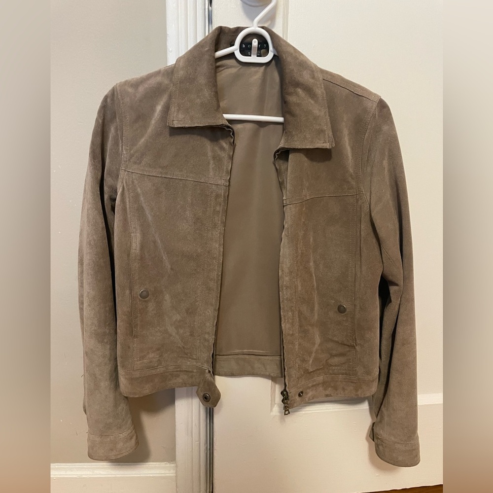 Theory suede jacket, EUC